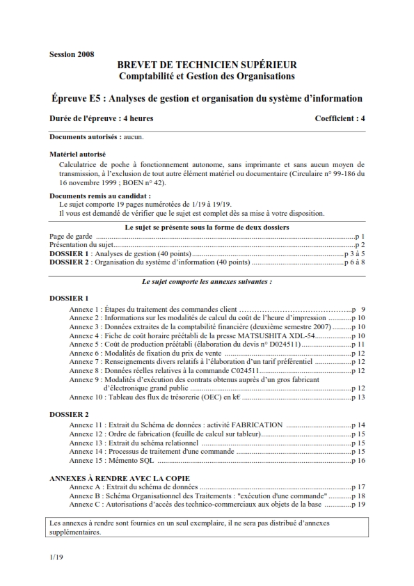 Exercice Comptabilité Approfondie