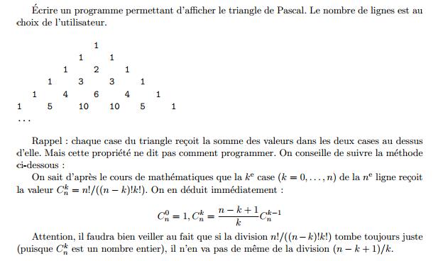 Exercice langage C