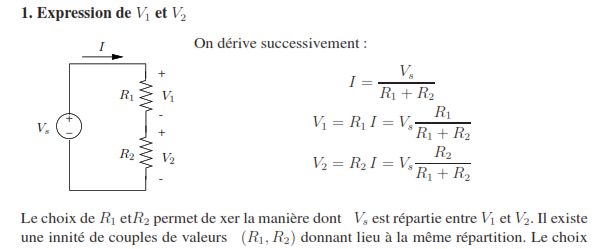 déterminer l’expression des tensions