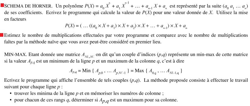 Exercice langage C corrigé les suites et fonctions mathématiques