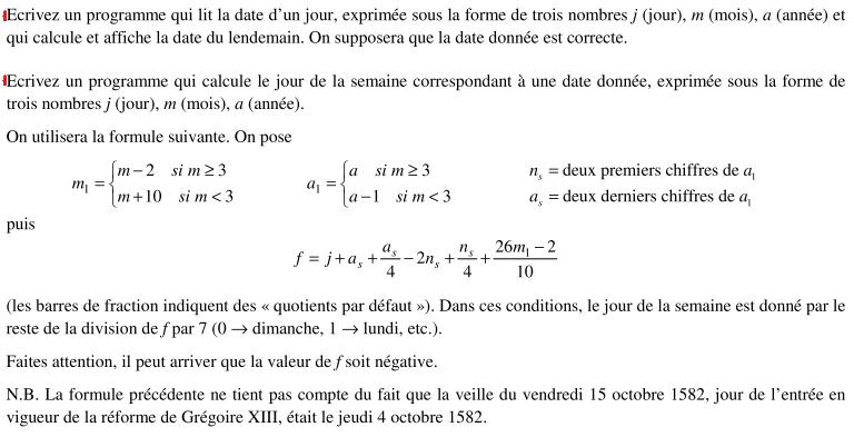 Exercice langage C