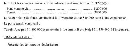 Exercice Comptabilité Générale