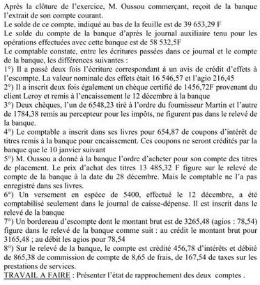 Exercice comptabilité générale