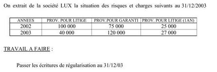 Exercice comptabilité générale