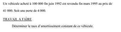 Exercice comptabilité génerale