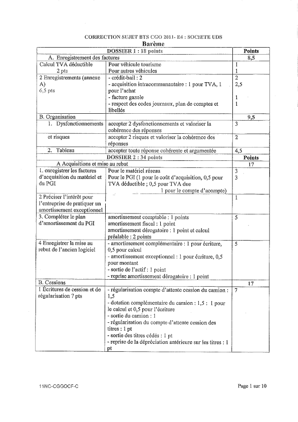 Exercice comptabilité approfondie