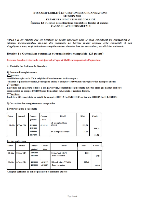 Gestion des obligations comptables