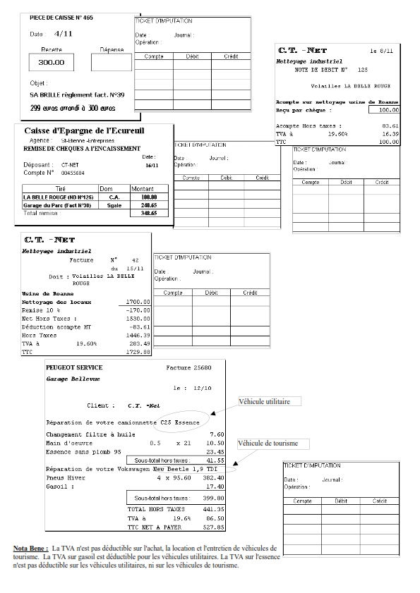 Exercice comptabilité corrigé ventes avec TVA sur les encaissements